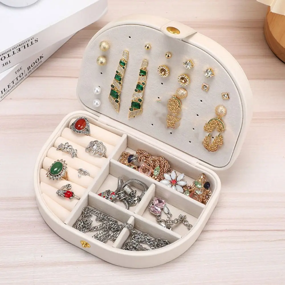 

Простая сумка для упаковки ювелирных изделий из искусственной кожи, кольца, ожерелье, большая вместительная коробка для демонстрации ювелирных изделий, органайзер для браслета, держатель для ювелирных изделий, дорожный держатель