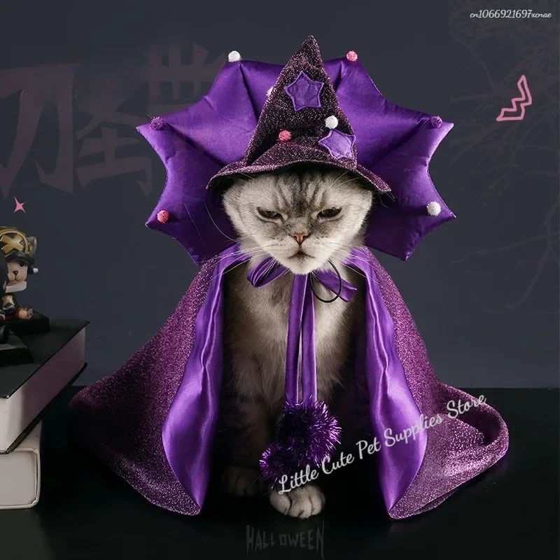 Halloween Cats Costume Hat Pet Vampires Cloaks Kittens Puppy Gentleman Cosplay Hat Festival Cosplay Party Accessories