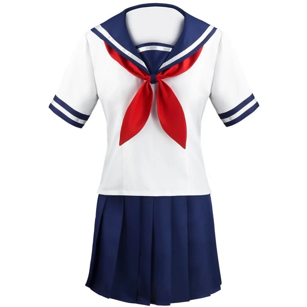 Ayano Aishi Anime Cosplay Fantasias, Dia das Bruxas, Conjuntos de Natal, Uniforme Unissex, Ternos