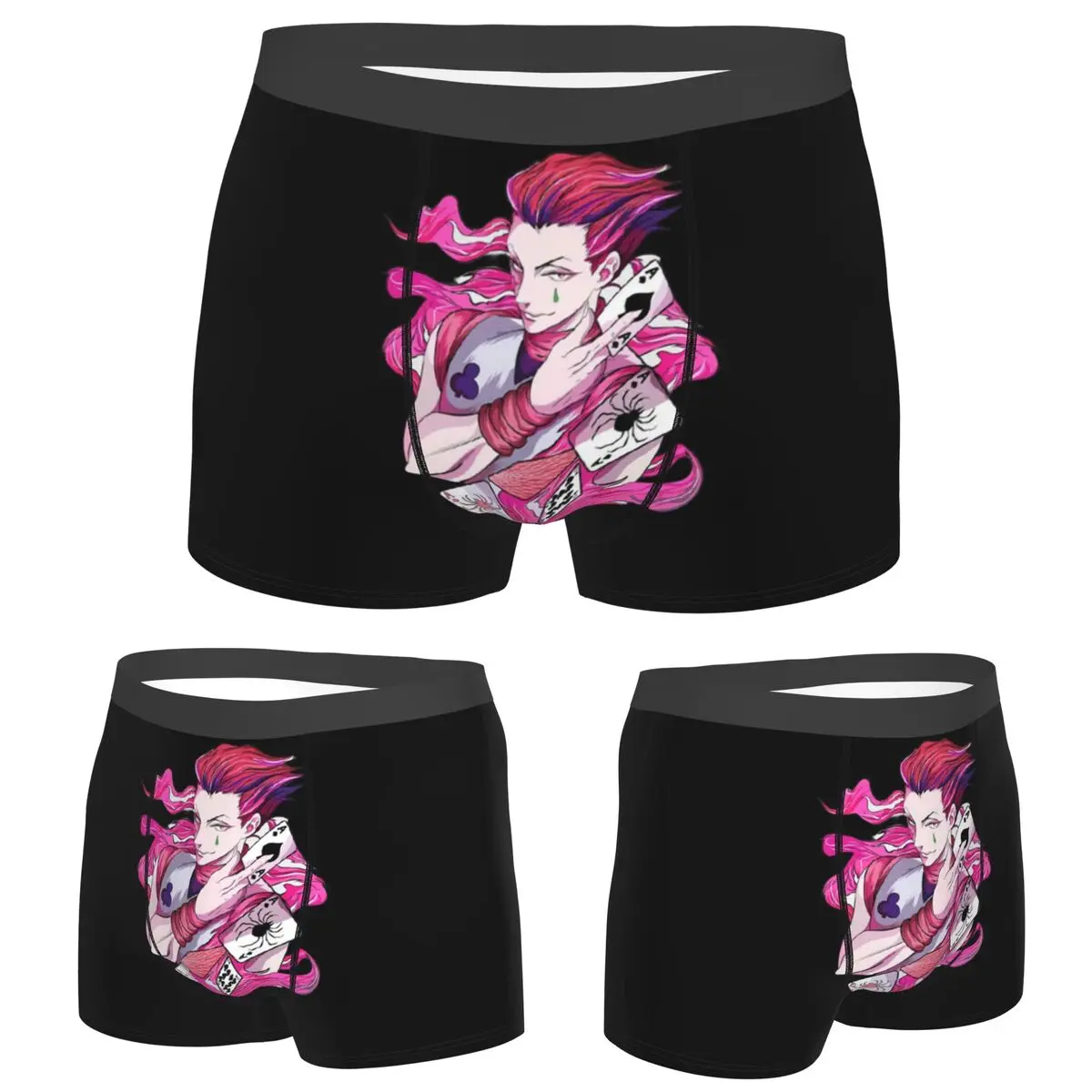 

Boxer Underpants Shorts Hisoka HunterXhunter Panties Men Comfortable Underwear for Homme Man Boyfriend Gifts