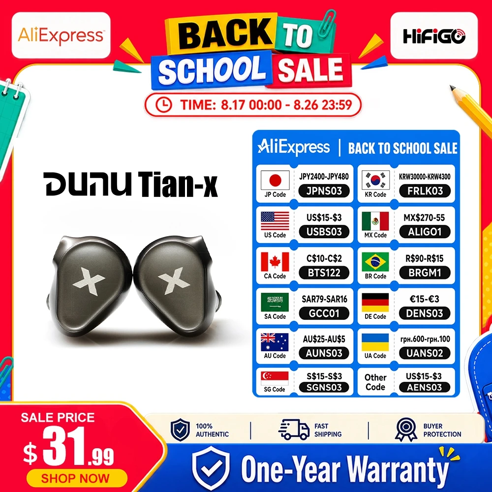 Earbuds Anc Wireless - Auricolari DUNU Titan X HiFi IEM