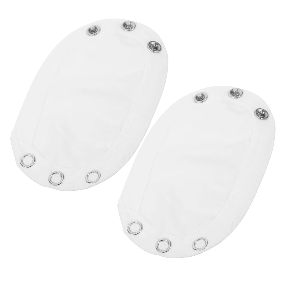 

2pcs Baby Hoodie Extension Bodysuit Extender Cotton Gauze Adjustable Snap Button Warm Autumn Winter Wear Leak for Girls