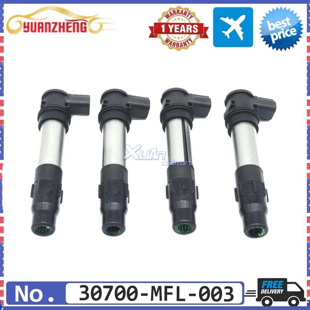 

NEW 1/4pcs 30700-MFL-003 Ignition Coil Fit For Honda Motorcycle 2008-2019 30700MFL003 129700-5150 1297005150