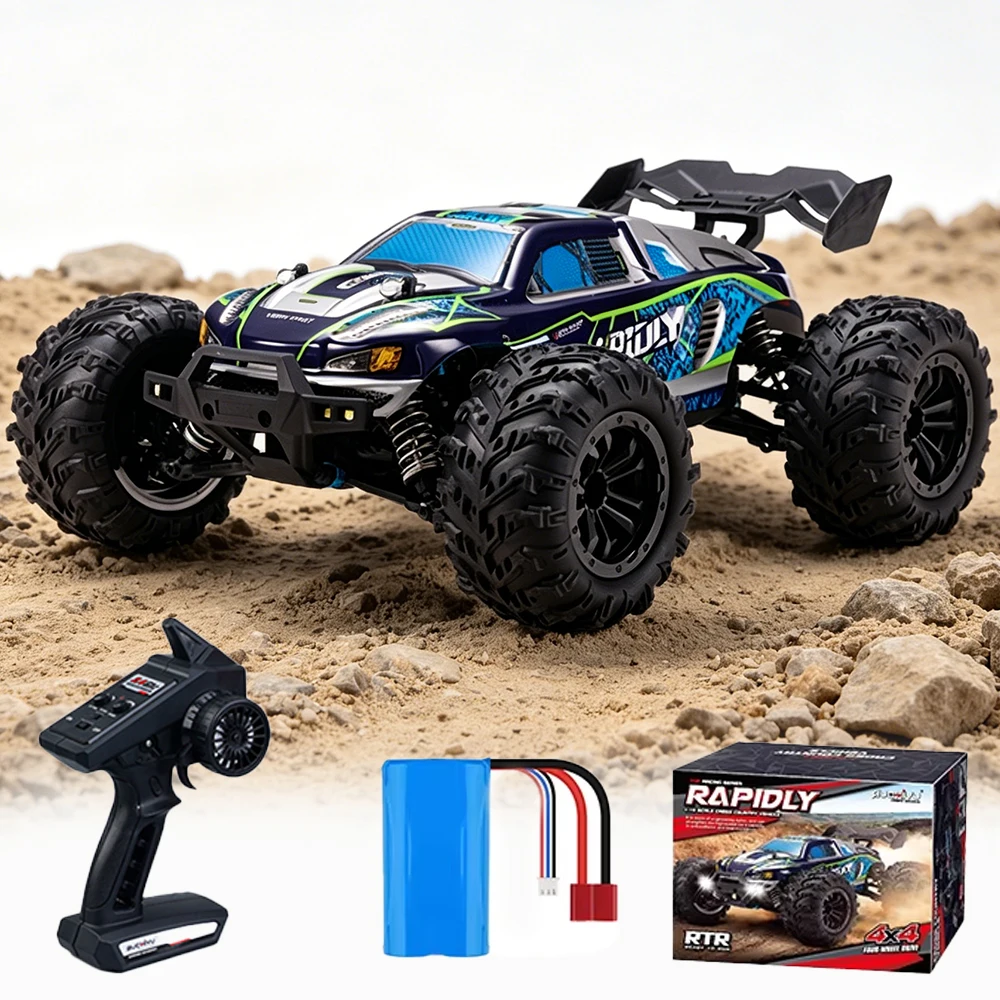 

16101 All Terrain 4WD RC Car 1:16 70+KM/H High Speed Car with Box 2.4G Remote Control Car Off-road Vehicle Toy for Children Gift