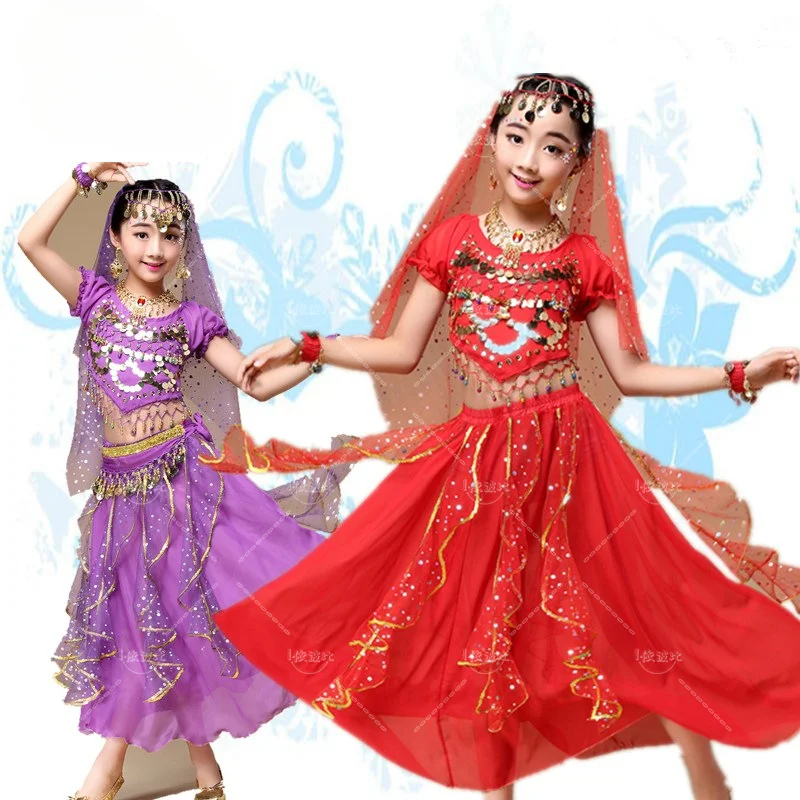 

Children's Indian Dance Performance Clothing June 1st Dance Performance Clothing Girls' Belly Dance Performance Clothing