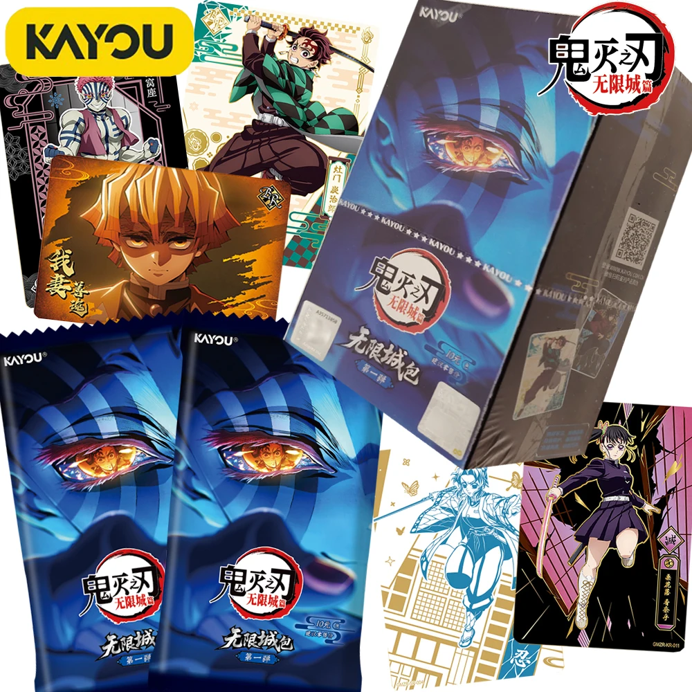 

Genuine KAYOU Demon Slayer Limited Collection Cards High Quality Japanese Anime Character Exquisite Personality Cards Hobby Gift