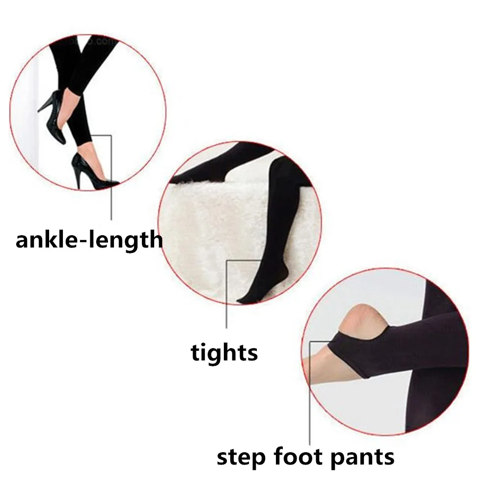 Leggings Frauen Hosen Stretch Weibliche Dünne Fleece Trampeln Füße Leggings Hohe Elastizität Legging Herbst Winter Dicke Warme