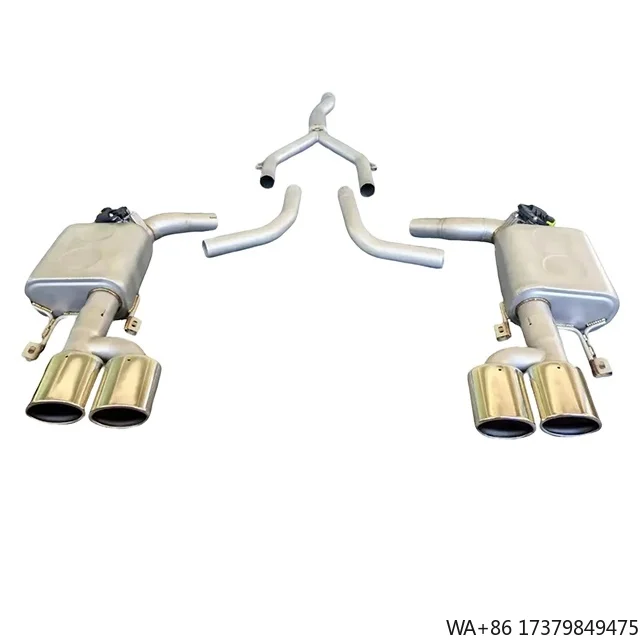 

Exhaust Pipe for Mercedes-Benz W204 Mid to Rear Quad Exhaust 5 Inch Exhaust Middle Rear Section