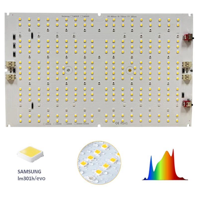 Grow Light PCB Board LM301H Evo 120W UV IR Separate Control Full Spectrum PCB module only,no driver, no heat sink