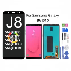 LCD Display Touch Screen Digitizer Assembly Replacement, Fit for Samsung Galaxy J8, J810, SM-J810G, J810F, J810Y, J810GF, J810M