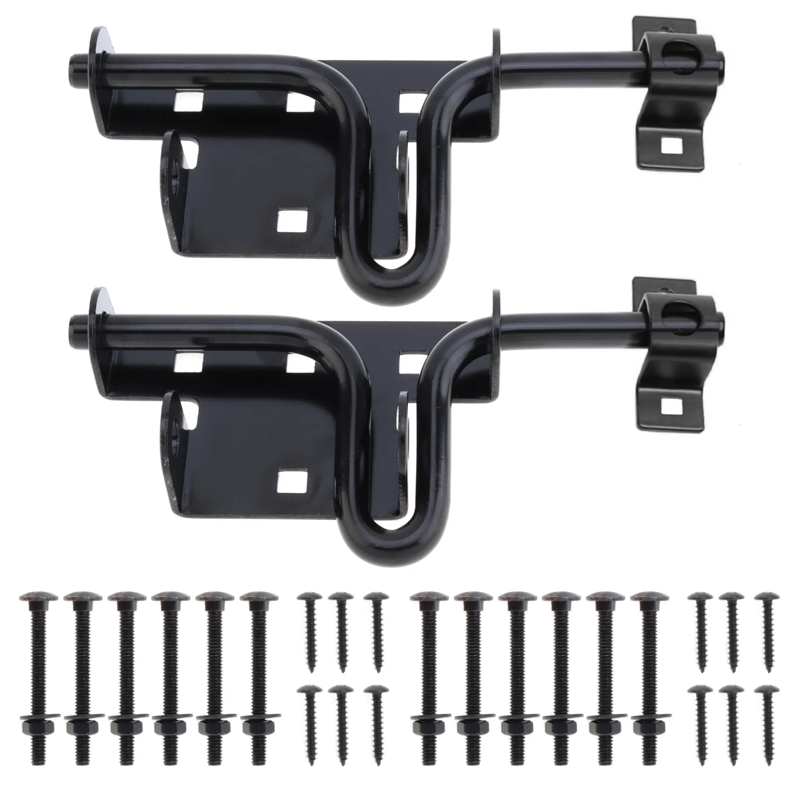 2 pcs Door Bolts 304 Stainless Steel Slide Bolt Gate Latch for Shed Door / Wooden Fence / Vinyl Door with Screw Sets