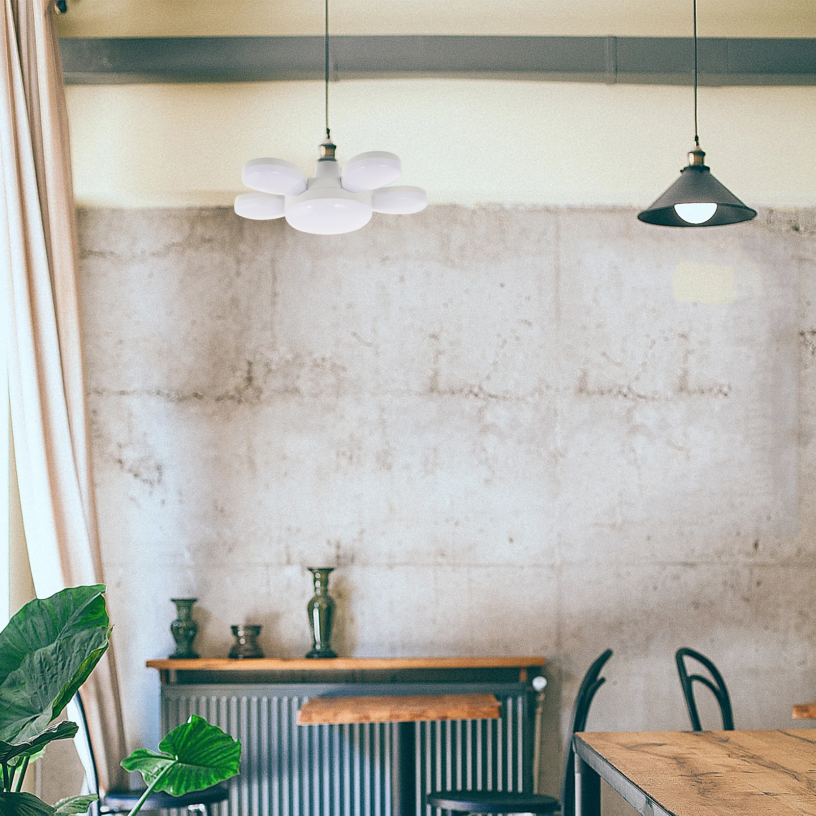 1Pcs Colorful Five Leaf Lamp Even Bright LED Light for Garage Ceiling Fast Mounting Decor Garage Light Ceiling Lamp