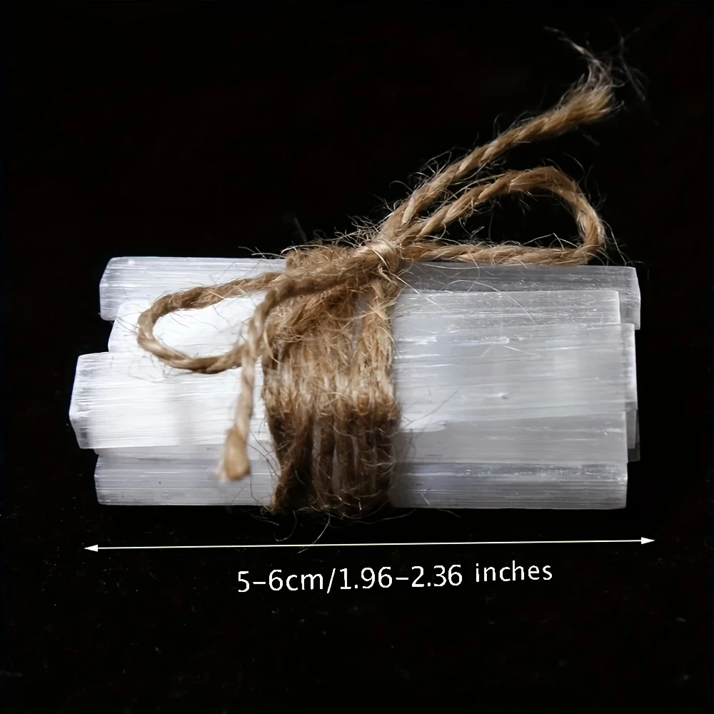 5/10/20 Stück natürliche Selenit-Kristallstäbe, weiße Quarzstäbe zum Schutz der Seele, elegante dekorative Kristalle, spirituelle Geschenke – Detail 3