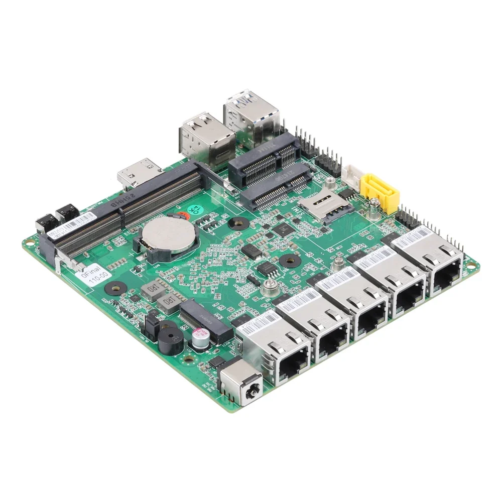 Qotom J4125 Low Power Embedded Motherboard Power-efficient X86 ITX Mini Industrial Motherboard for IoT Applications