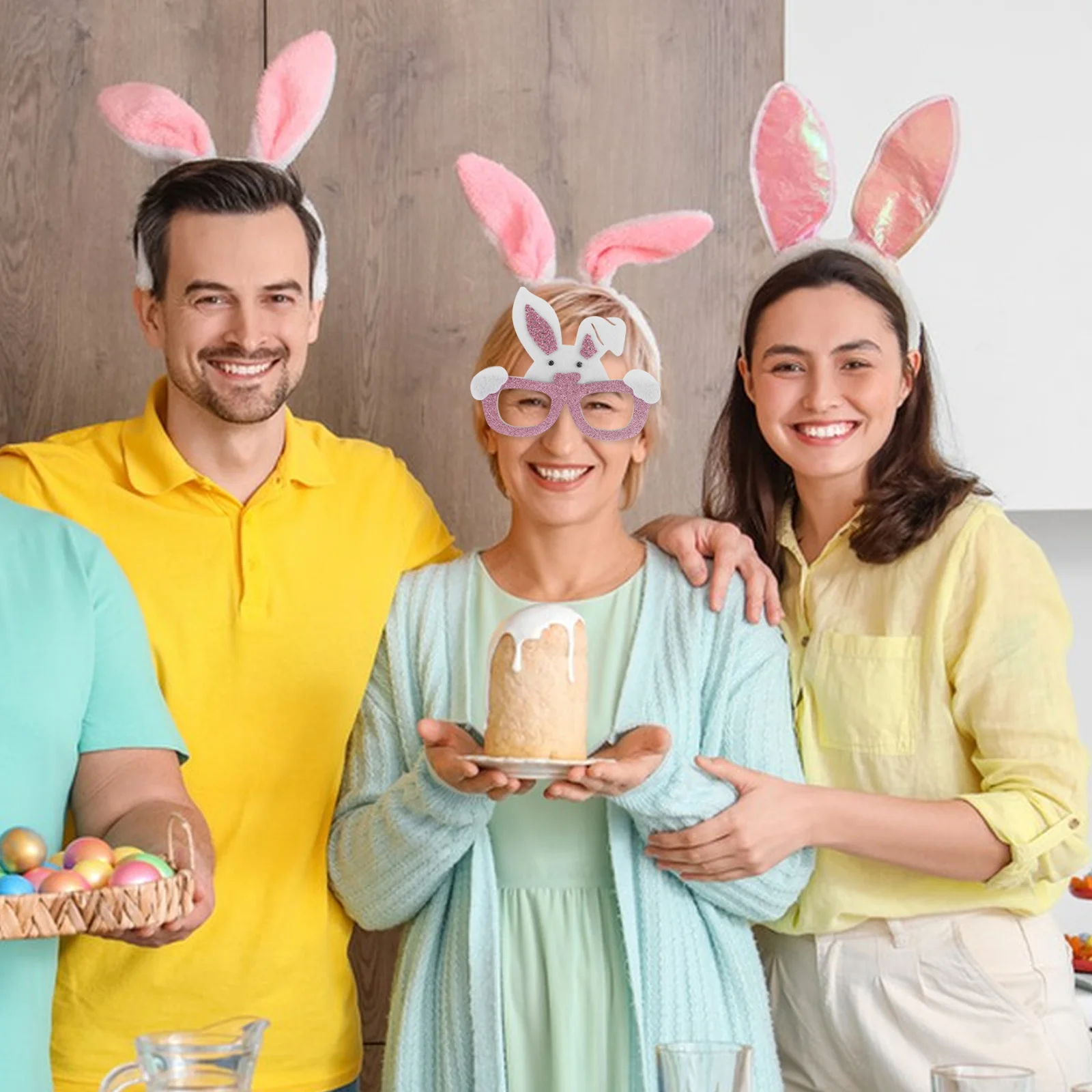 

Easter Bunny Glasses Adorable Rabbit Eyewear Easter Party Photo Props Lightweight Comfortable Dress Up Accessories