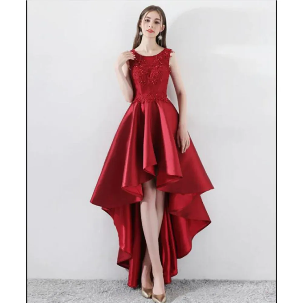 

Backless Evening Dresses Sleeveless Red Prom Dresses A-line Elegant Party Dress New Cocktail Prom Gown 2024 فساتين الحفلات