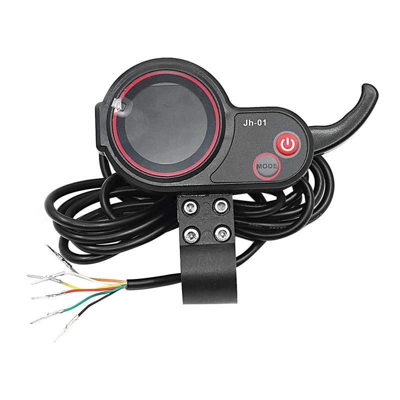 Pantalla LCD para salpicadero de JH-01 metros, solo para el mismo modelo de bicicleta eléctrica, medidor de patinete eléctrico, Cable largo de acelerador