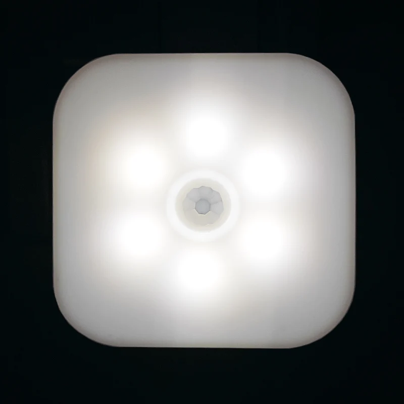 스마트 모션 센서 LED 야간 램프, EU 플러그가 있는 야간 조명, 집 계단 옷장 통로 WC 침대 옆 복도 통로 A3