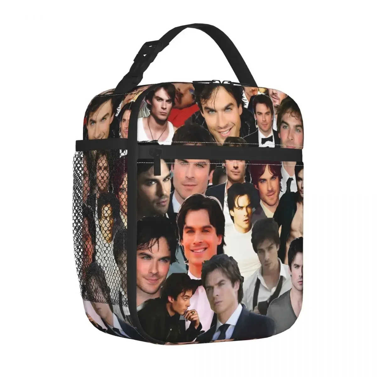 Damon Salvatore Thermal Insulated Lunch Bag The Vampire Diaries Portable Food Container Bags Cooler Thermal Lunch Boxes