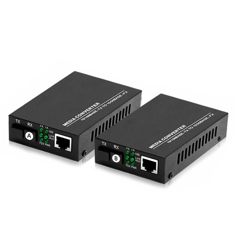 

media converter fiber optical sc to rj45 UTP 1310/1550 fiber to ethernet switch fiber 10/100M Fibra Optica Transceiver