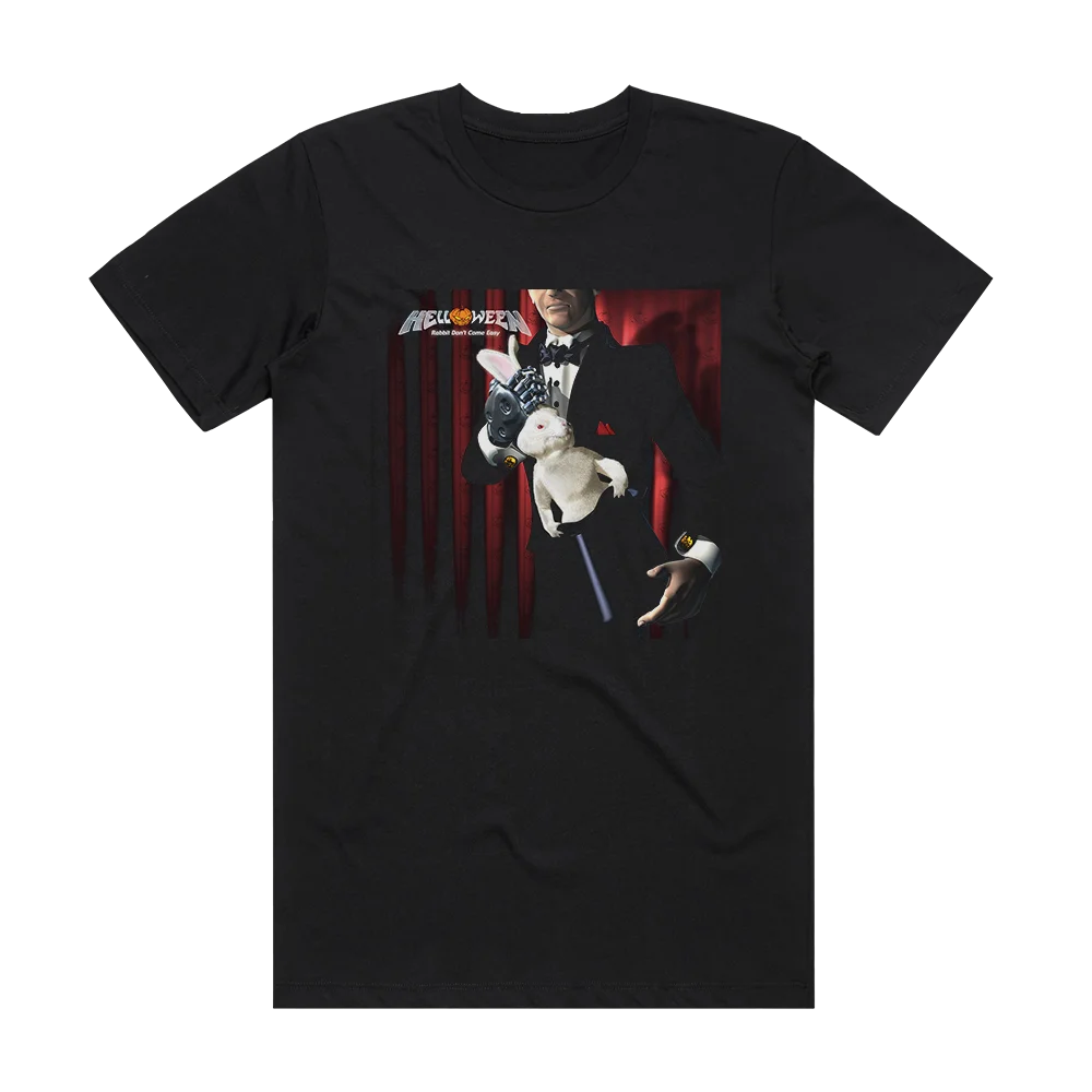 أرنب لا تأتي سهل غلاف الألبوم تي شيرت الفرقة الألمانية جولة حول العالم ميرش تي شيرت النساء الرجال المتضخم Y2K ملابس قطنية قصيرة الأكمام #1