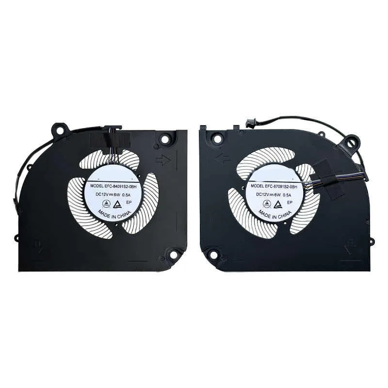 Laptop CPU Cooling Fan GPU Cooler for For Clevo X370 SN Hasee GX10R9 EFC-84091S2-0BH EFC-87091S2-0BH DC12V 6W 0.5A