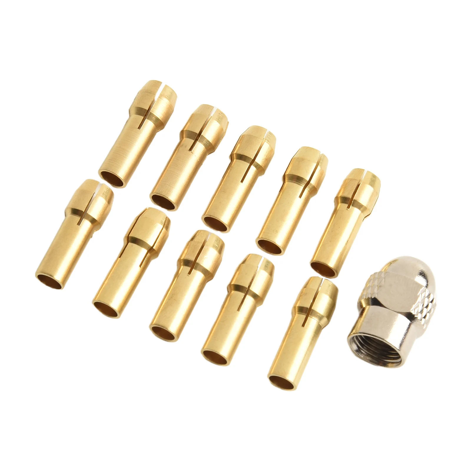 Convenient And Practical Brass Collet Chuck Collet Chuck Set Easy To Switch Sizes Efficient Fastening Method For Drill Bits