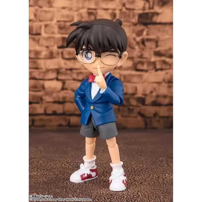 In Stock Bandai Original SHFiguarts Detective Conan Conan Edogawa Anime Action Figure Model Toys Collectible Doll Hoilday Gifts