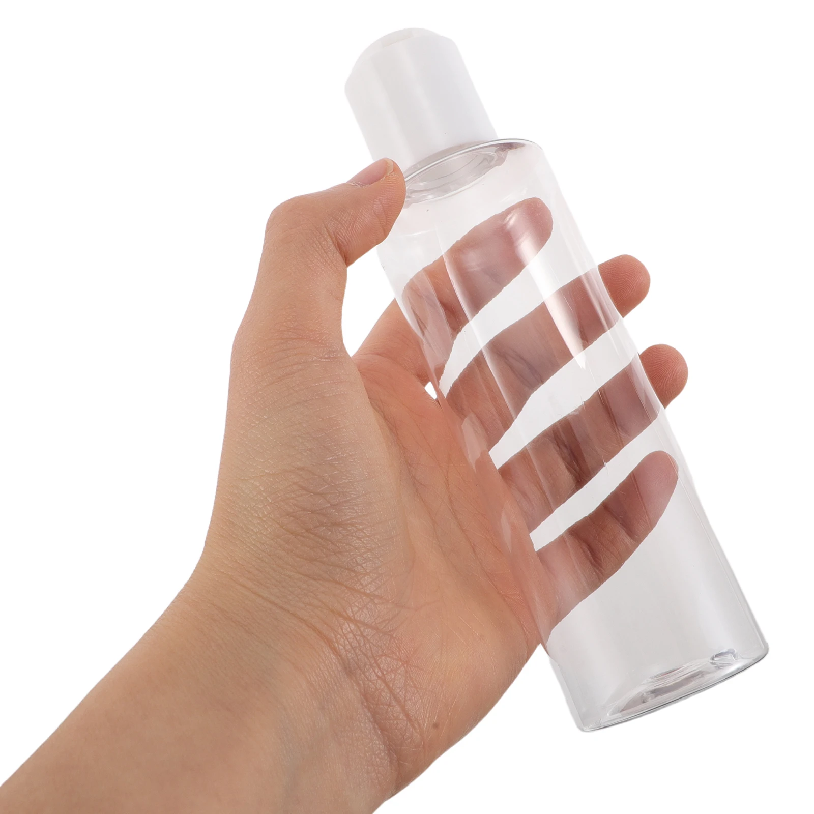 

4Pcs Mini Lotion Bottles 150Ml Clear Portable Squeeze Containers for Travel Toiletries Shampoo Conditioner Refillable