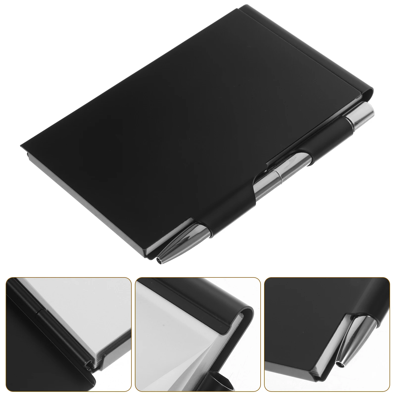 metal pequeno pocket notepad mini notebook note case com caneta paper do list memo tabs 01