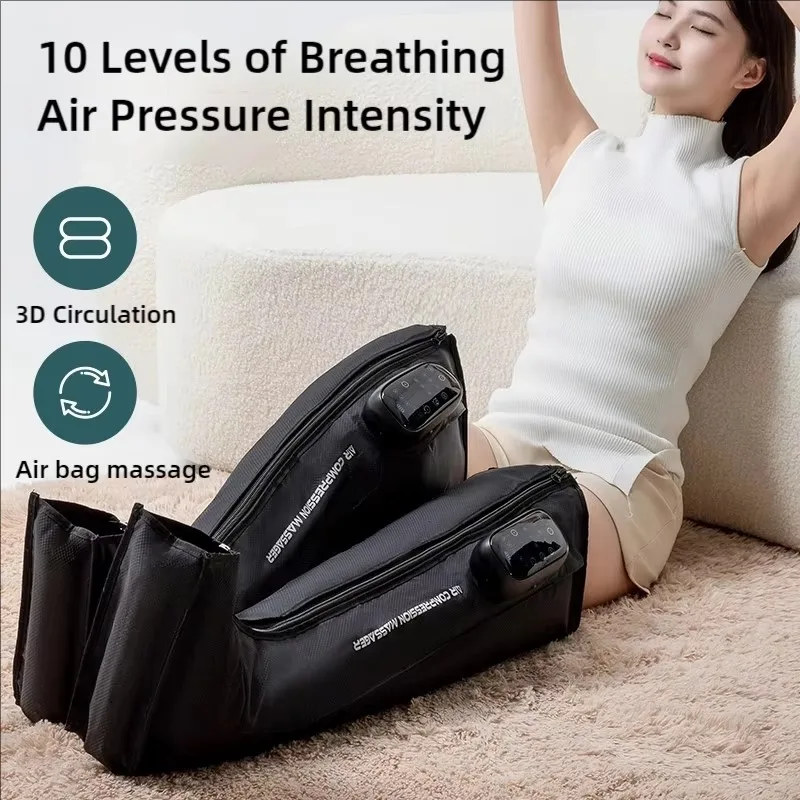 Air Compressed Leg Massager Boots 8 Air Chambers with Circulating Muscle Recovery Function, Leg Recovery System