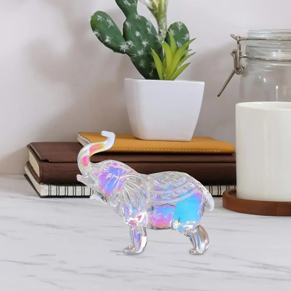 Faux Elephant Decoration Elegant Faux Elephant Figurines Good Luck Gift Office Decor Inspirational Collectible for Women