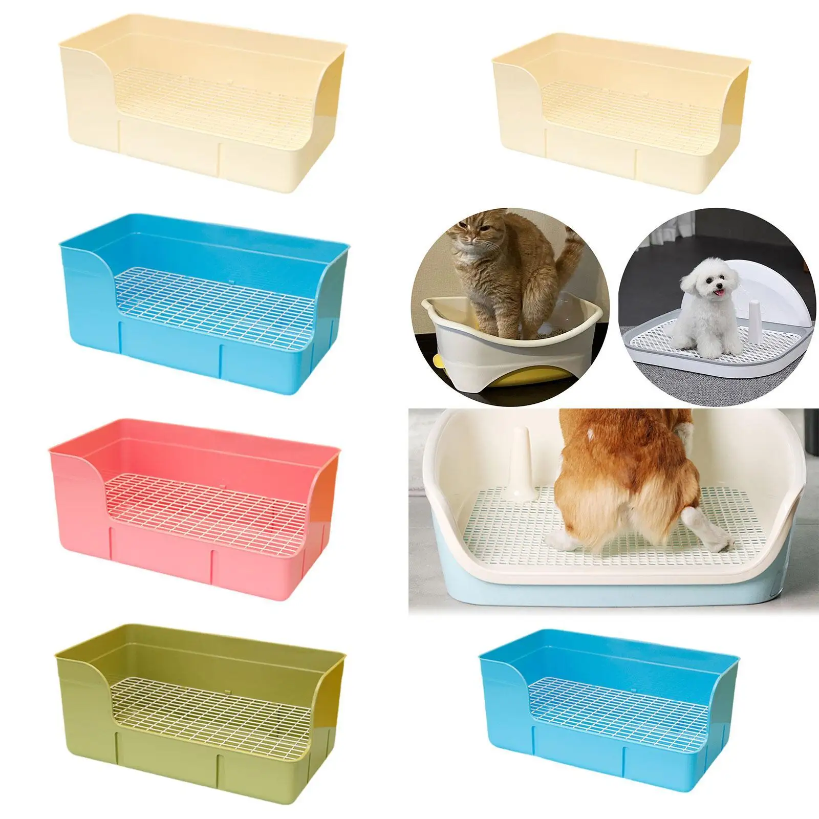 Rabbit Litter Box Cage Toilet Bedding Box for Chinchillas Hamster Guinea Pig