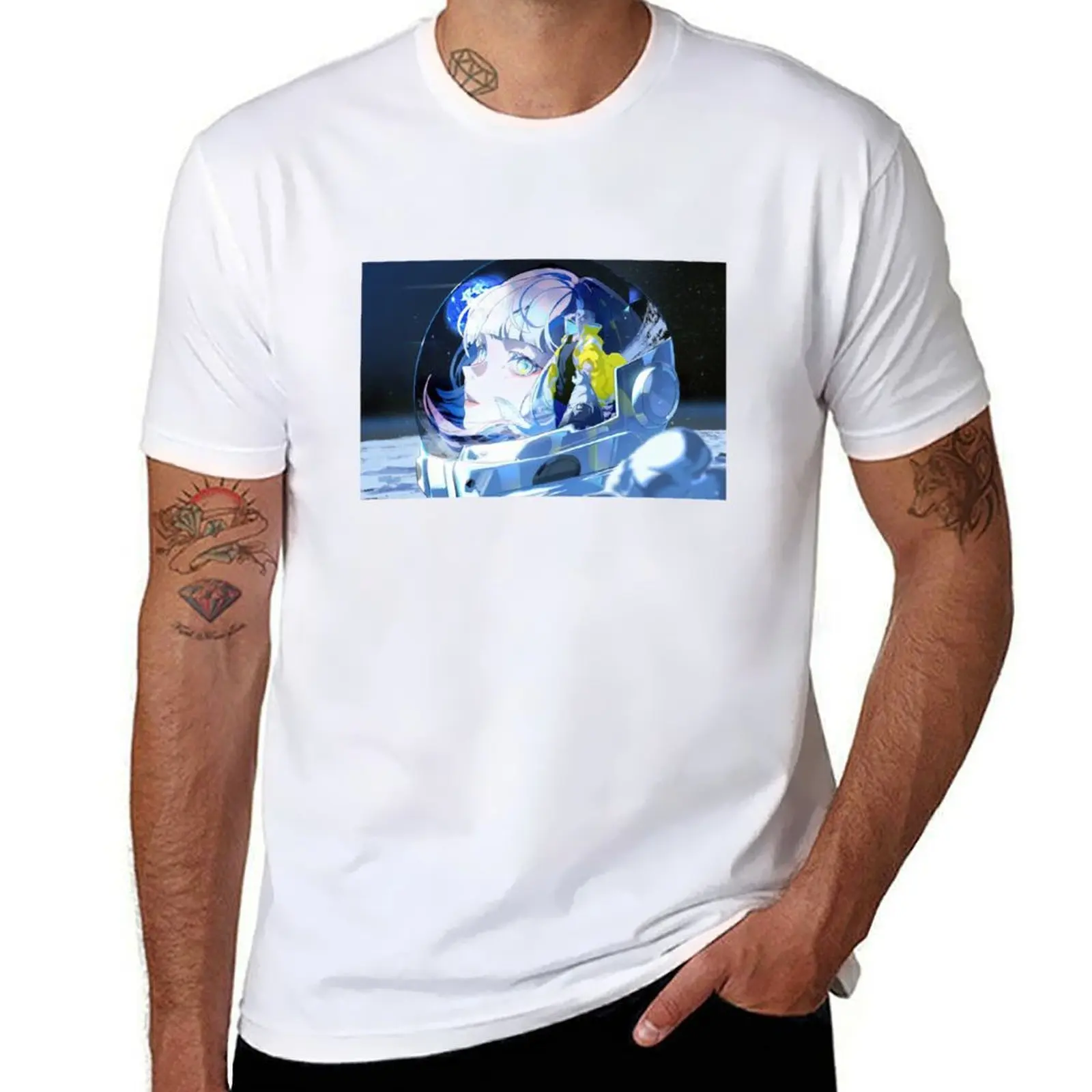 

Cyberpunk edgerunner astronaut T-Shirt graphic t shirts for man t shirts for man cotton funny T-Shirt