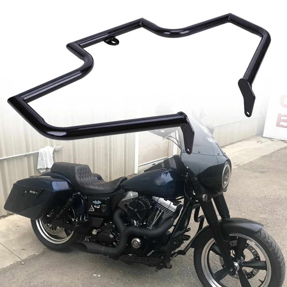 

Engine Guard Crash Bars Highway Motorcycle For Harley Softail Fatboy FLSTC 00-17
