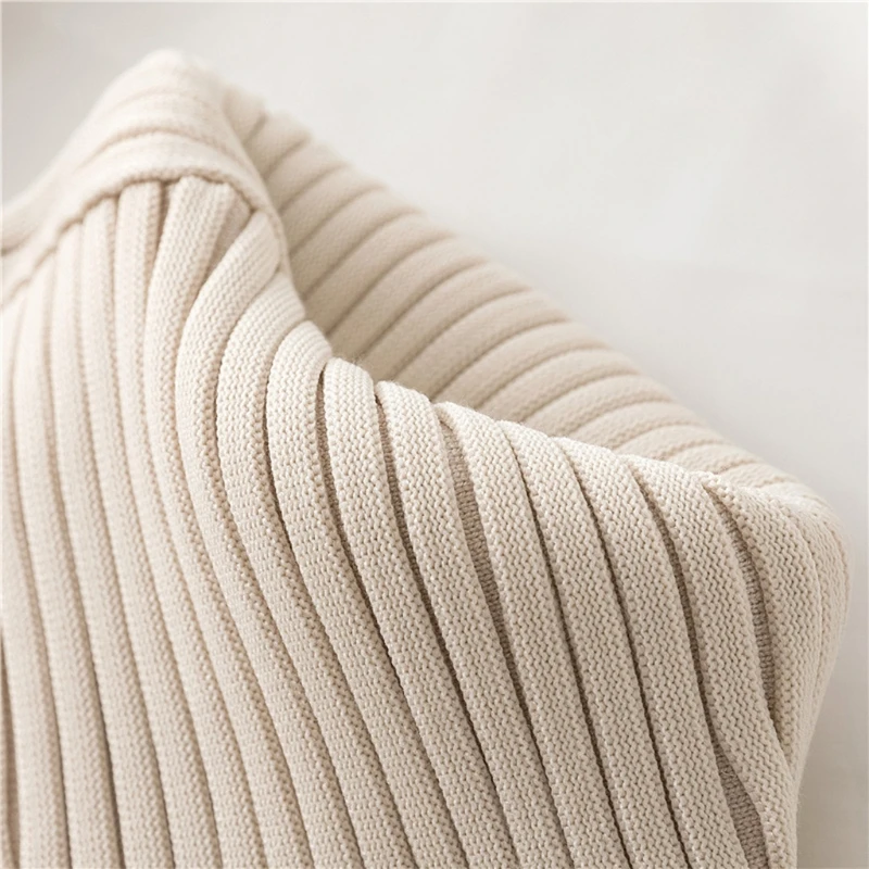 Women Winter Ribbed Knit Turtleneck Fake Collar Solid Color Detachable Dickey Triangular Scarf Shawl Wrap Windproof Neck Warmer