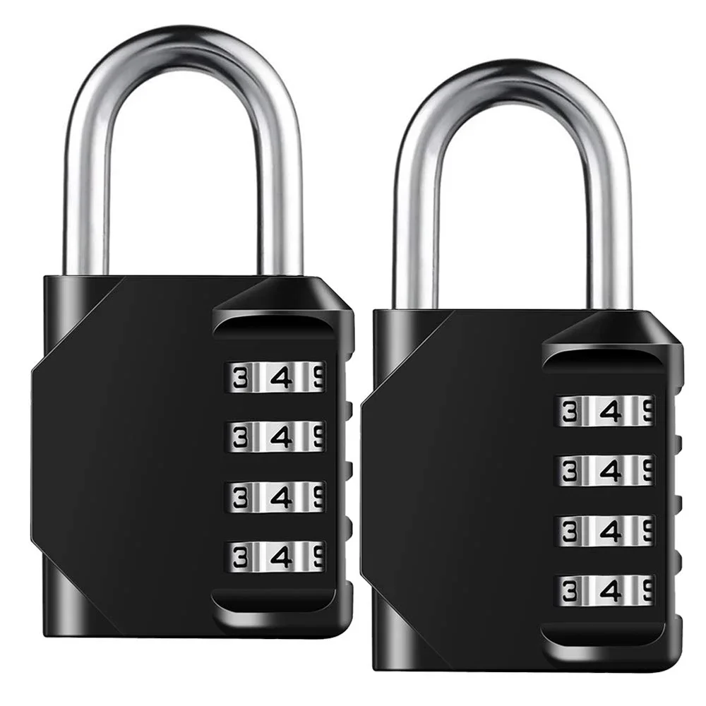 

1pc Combination Lock Resettable 4 Digit Padlock with Combination Waterproof and Heavy Duty Combination Padlock Outdoor