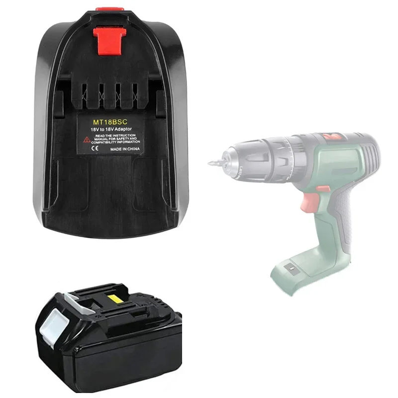 Adaptador de batería MT18BSC, convertidor para batería de iones de litio Makita de 18V, BL1840, BL1850, convertir a herramientas eléctricas de la