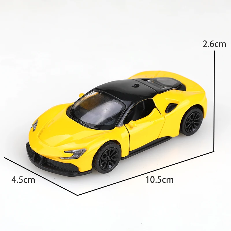 لعبة سيارة مصنوعة من خليط معدني، سيارة سباق رياضية للأولاد، سيارة صغيرة للأطفال، نموذج معدني، محاكاة واقعية