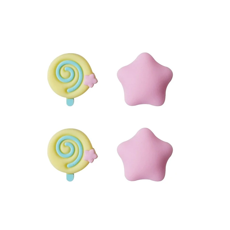 4pcs/set Non-slip Silicone Thumb Grip Cover For Switch Lite/ 2/2Pro Game Controller PS5 4 3 Joystick Protector Case