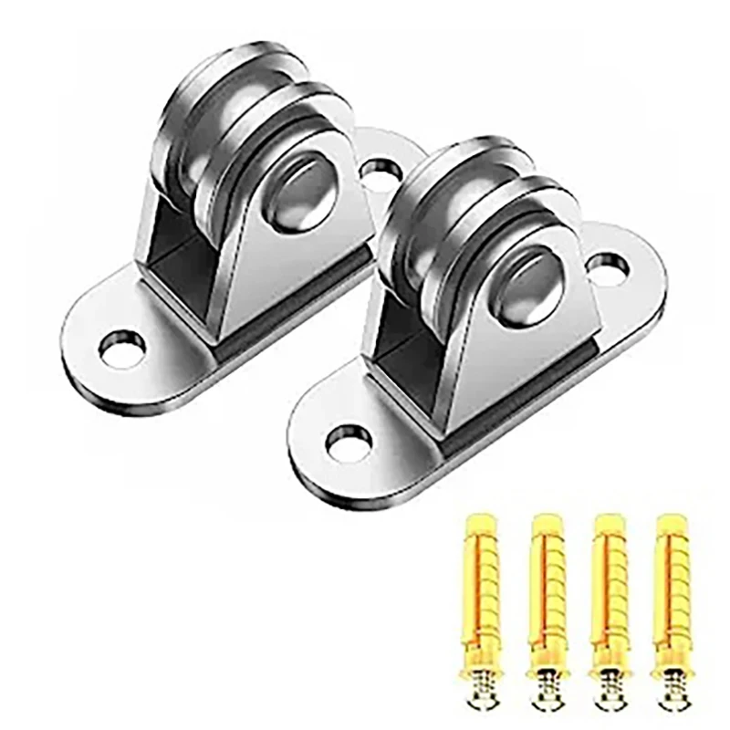 Gym Sliding Gate Stainless Steel Groove Pulley Wheels Blocks Rollers With Screws For Sliding Gates Store Lifts Dog Gates Inverte