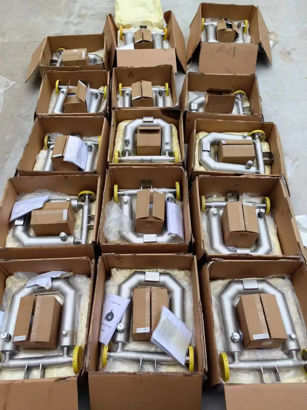 TLF ステンレス鋼 0.2% 精度 チューブセンサー 流体流量計 エチレングリコール U 字型 コリオリ質量流量計 DN25