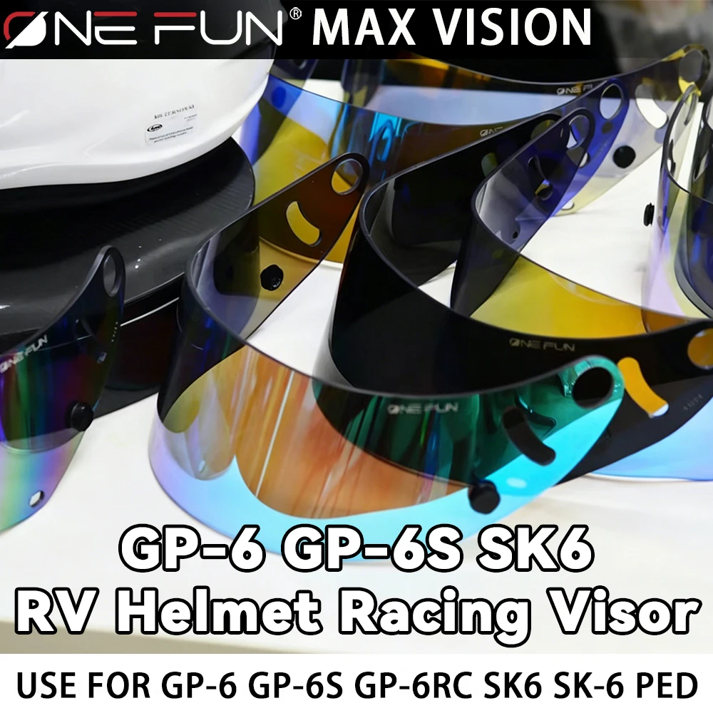For GP6 SK6 PED Visor GP6S Lens GP-6 GP-6S GP-6RC SK-6 Helmet