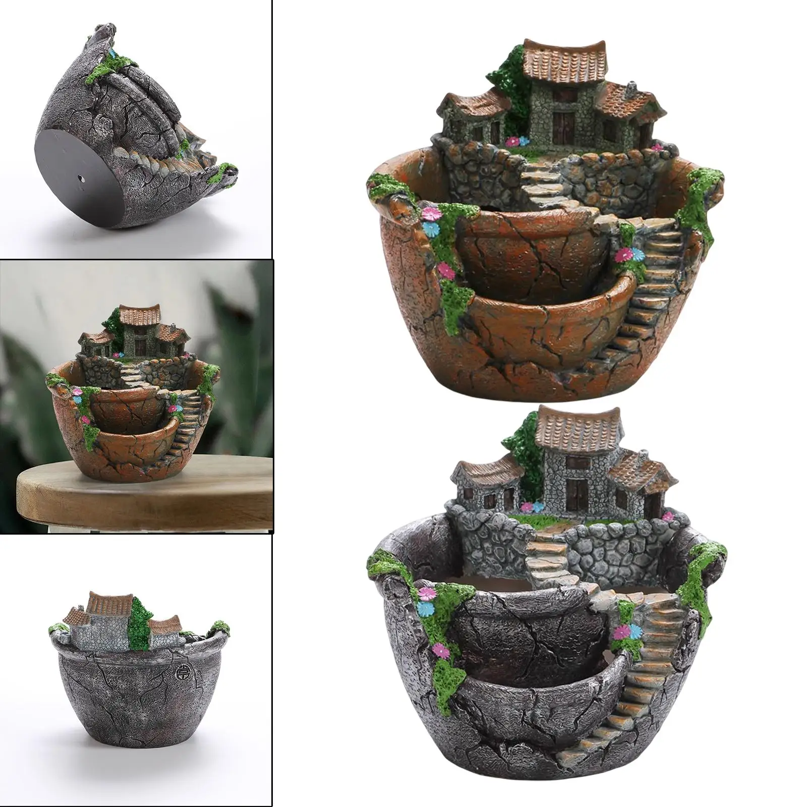 Plants Planter Flower Pot Fairy Garden Design Crafts for Store