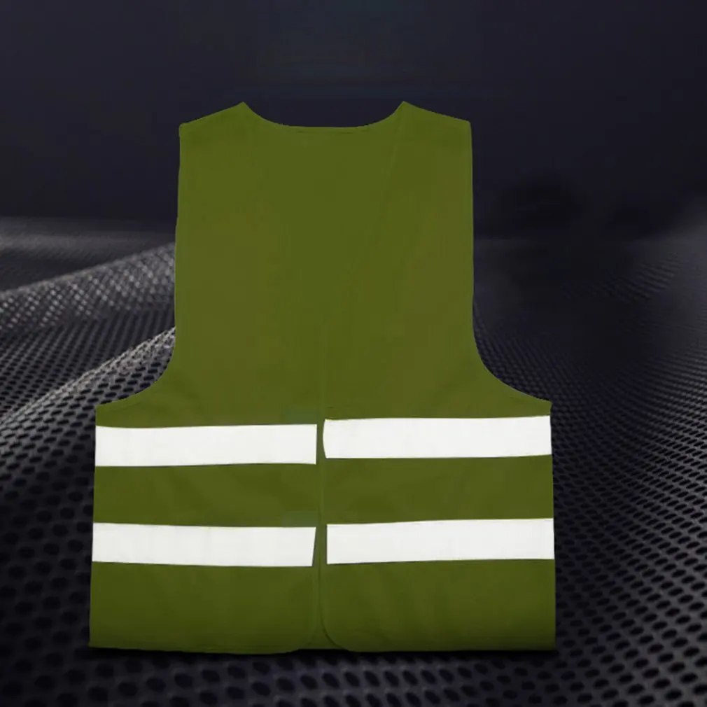 Gilet giallo ad alta visibilità abbigliamento da lavoro riflettente di sicurezza per la corsa notturna ciclismo uomo avvertimento notturno abiti da lavoro fluorescenti