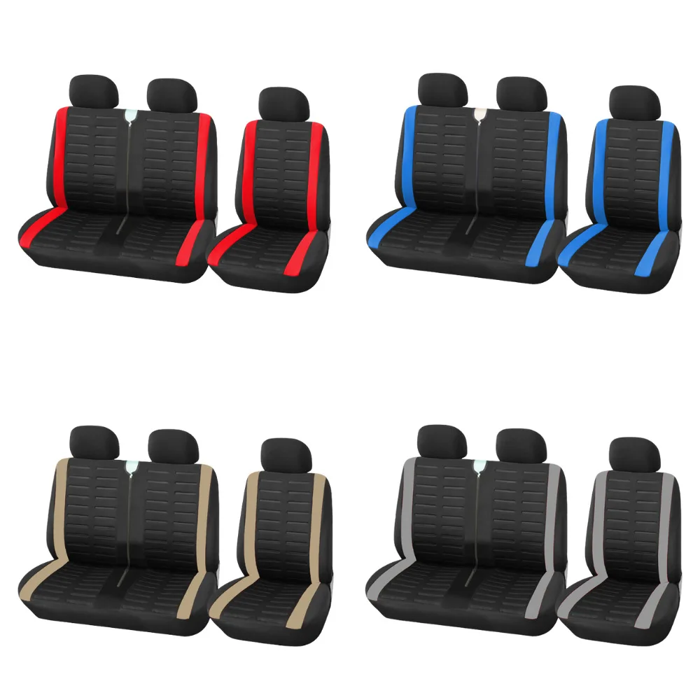 Heavy Duty Preto Seat Covers, Universal Car Seat Covers, Renault, Peugeot, Opel, Vivaro, Nissan, Primastar, 1, 2, Caminhão, Van