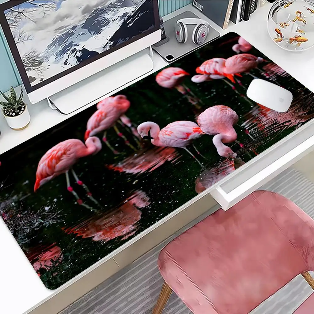 Flamingo Mouse Pad Desk Mouse Pad HD Desk Pad Extended Gaming Keyboard Mat Large XXL Gamer Mouse Pad 90x40 XAXC