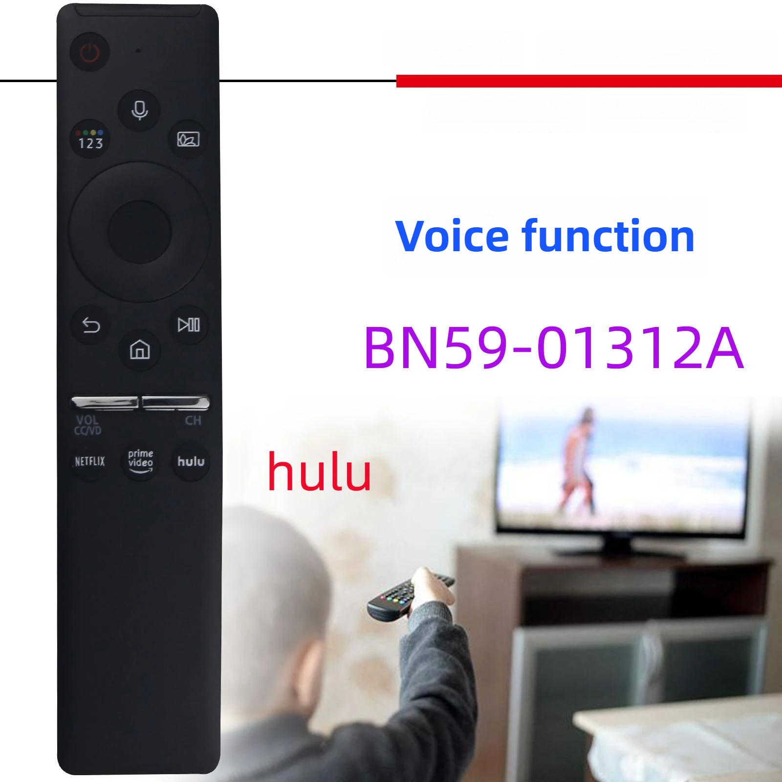 

Replacement Voice Remote Control for Samsung Smart TV BN59-01312A Universal Remote with Voice Function UHD QLED LED LCD 4K 8K