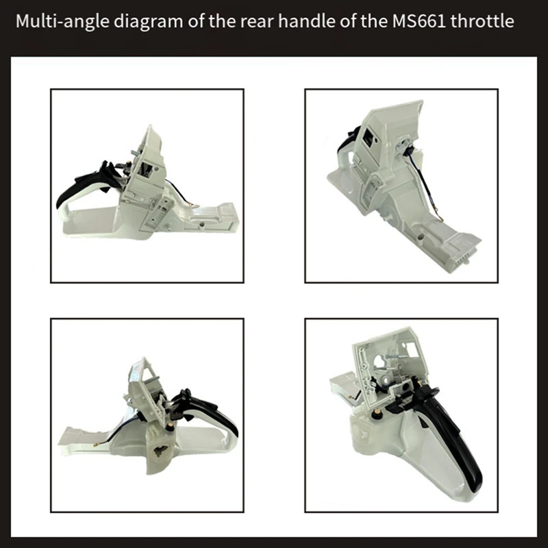 A03F Chainsaw Rear Handle Fuel Tank Assy 1144-350-0802, Throttle Handle for MS661 MS 661, Chainsaw Replacement Parts