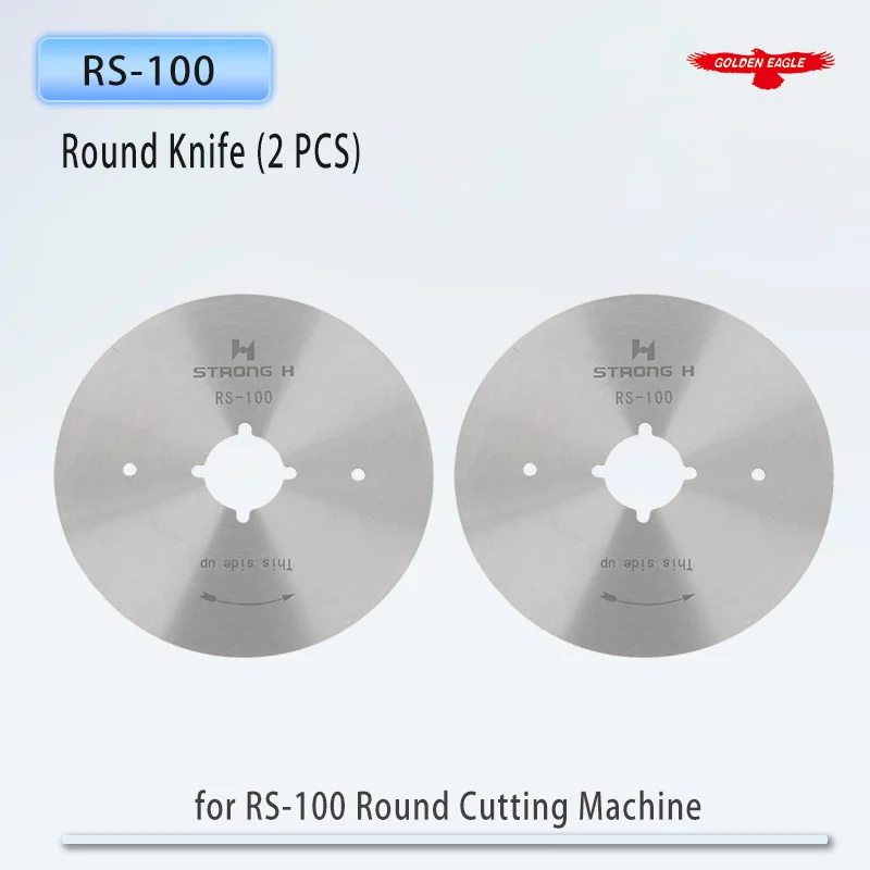 2 PCS RS-100 Round Knife For Eastman / OCTA / LEJIANG / DAYANG RS-110 Fabric Cutting Machine Made By Alloy Steel